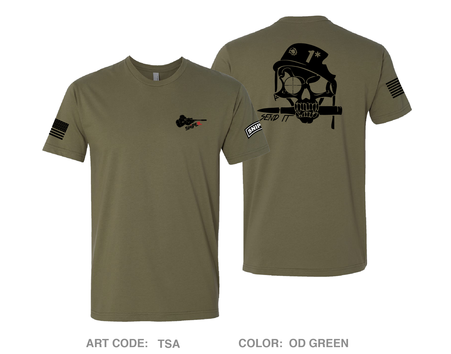 Sniper Team Store 1 Comfort Unisex Cotton SS Tee - TSA