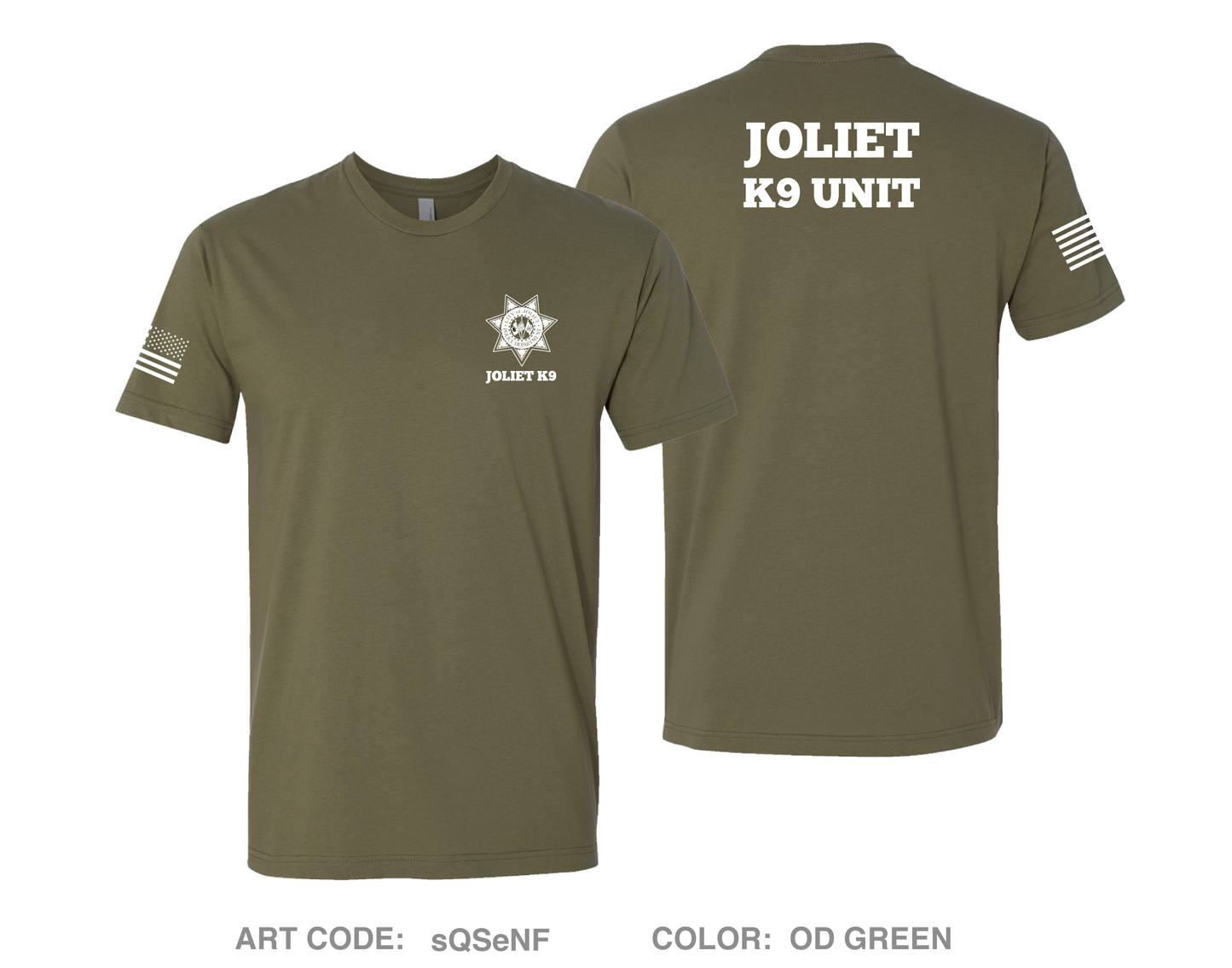 Joliet Police K9 Unit Comfort Unisex Cotton SS Tee - sQSeNF