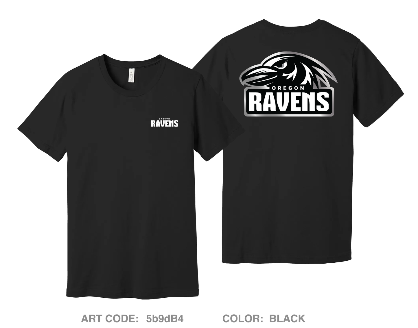 Oregon Ravens Football Fundraising Collection Comfort Unisex Cotton SS Tee - 5b9dB4