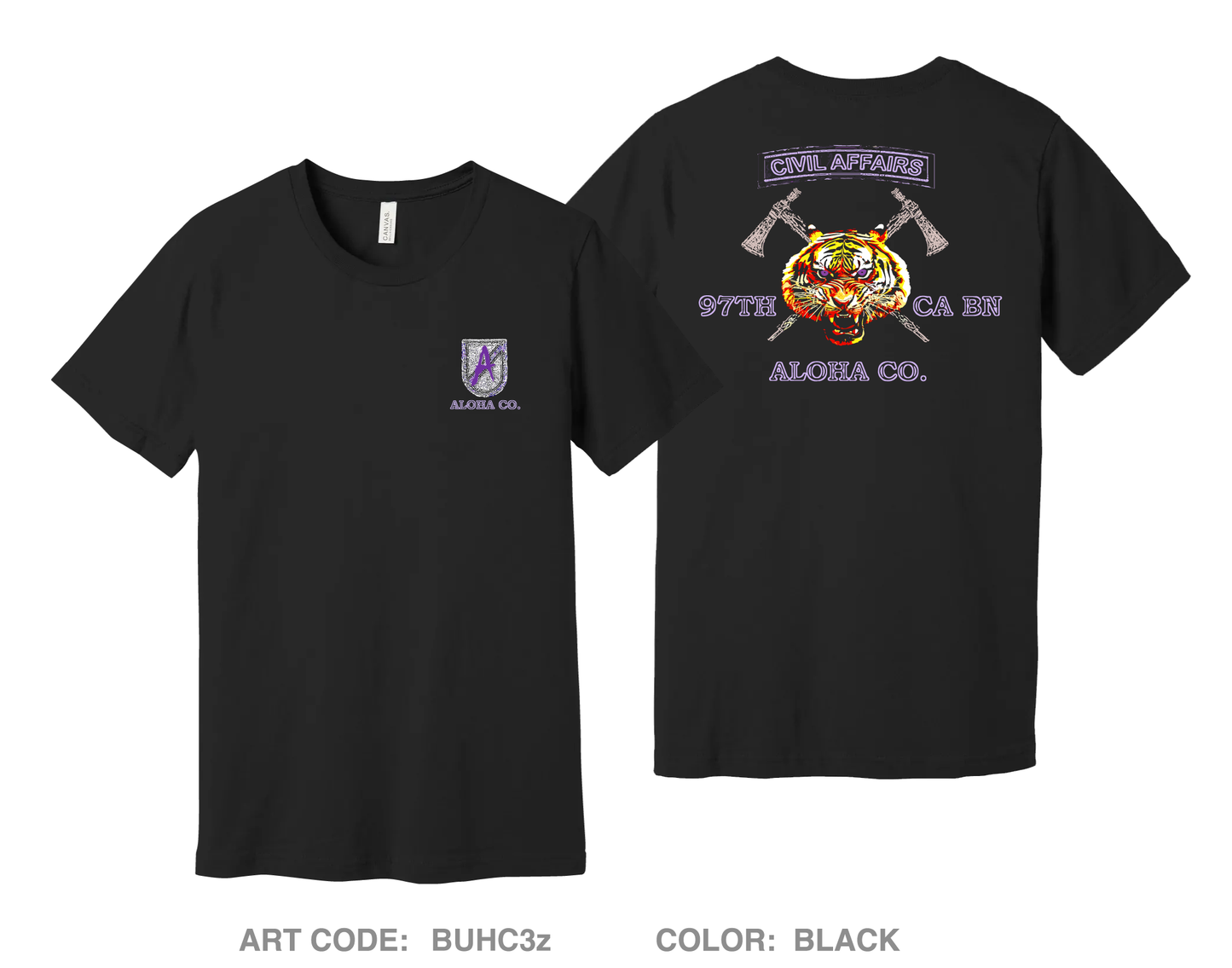A Co 97th Civil Affairs BN Comfort Unisex Cotton SS Tee - BUHC3z