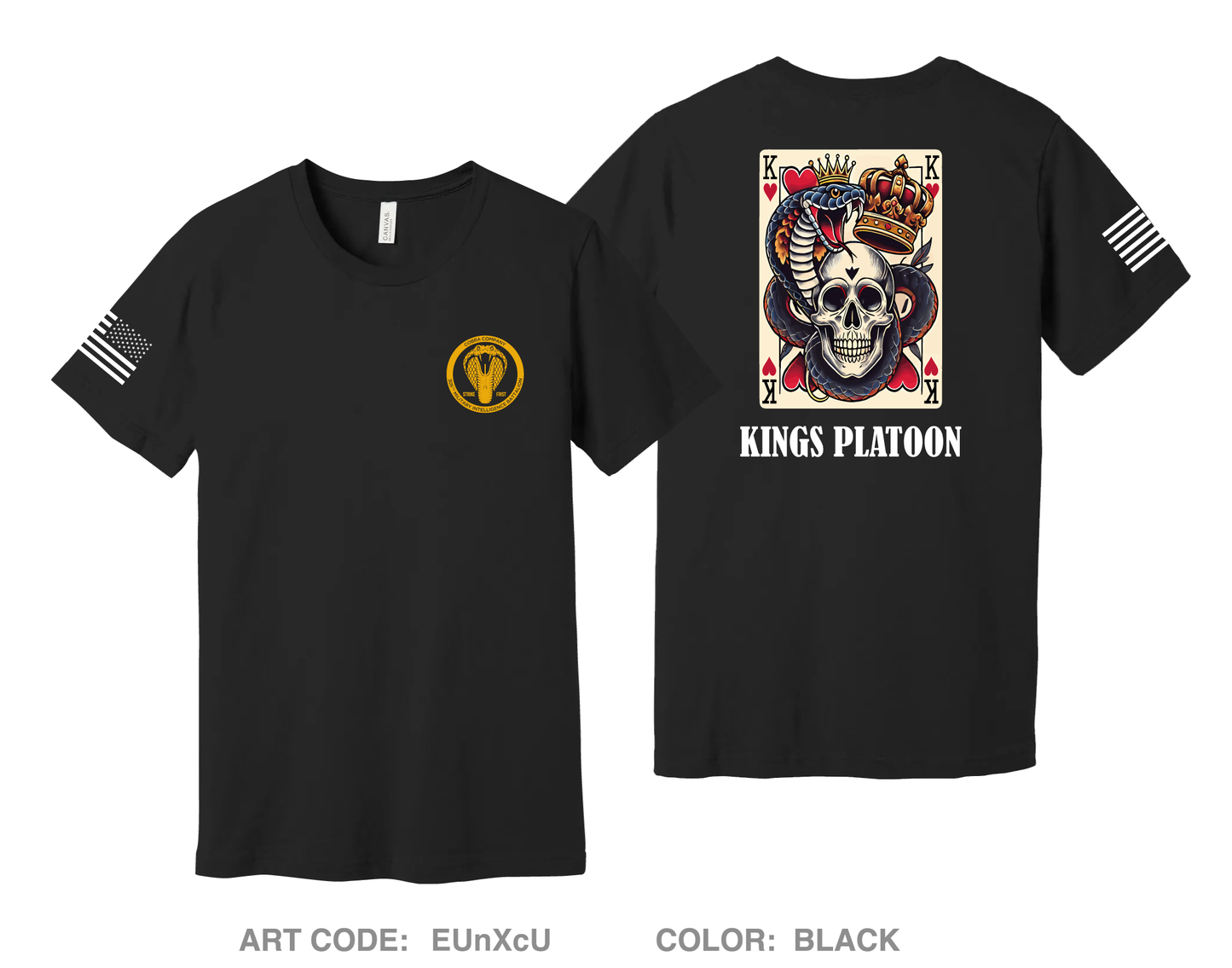 Kings Platoon Charlie Company 305th MI BN Comfort Unisex Cotton SS Tee - EUnXcU