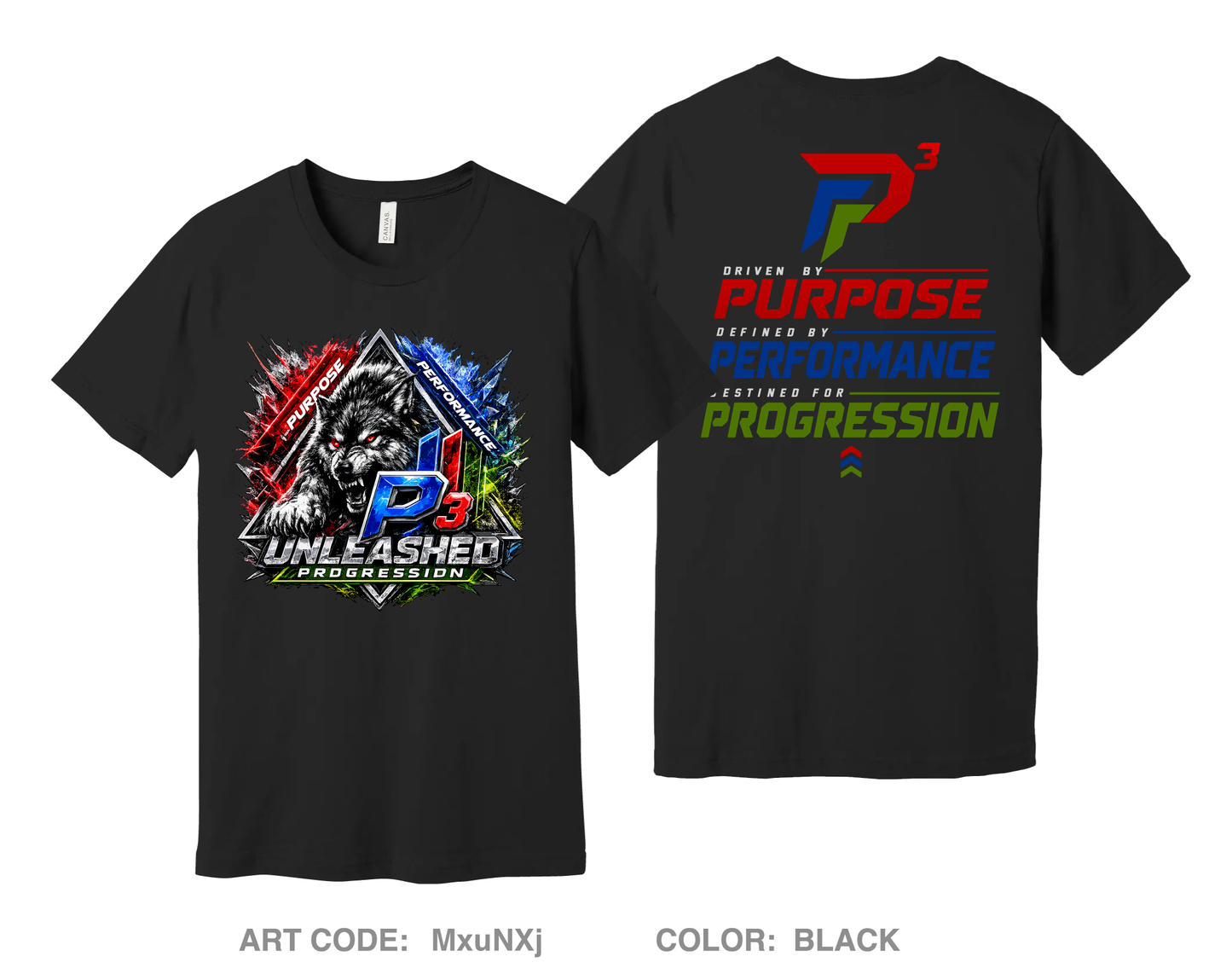 P3 Unleashed Comfort Unisex Cotton SS Tee - MxuNXj
