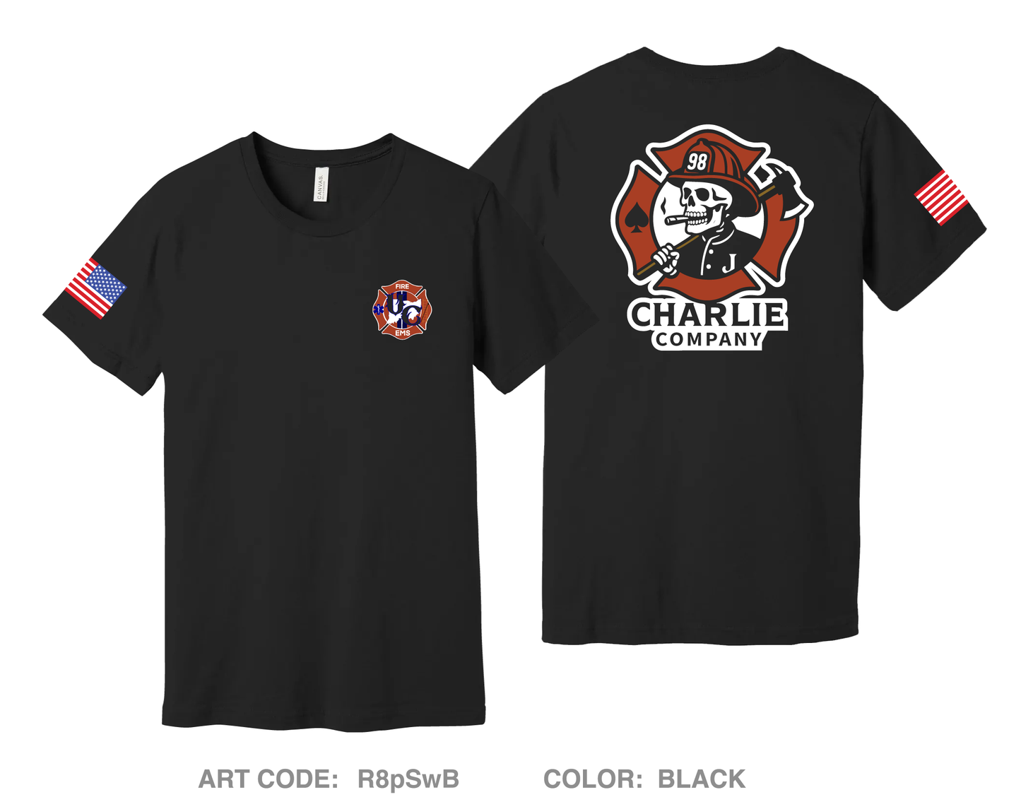 Union City Fire Comfort Unisex Cotton SS Tee - R8pSwB