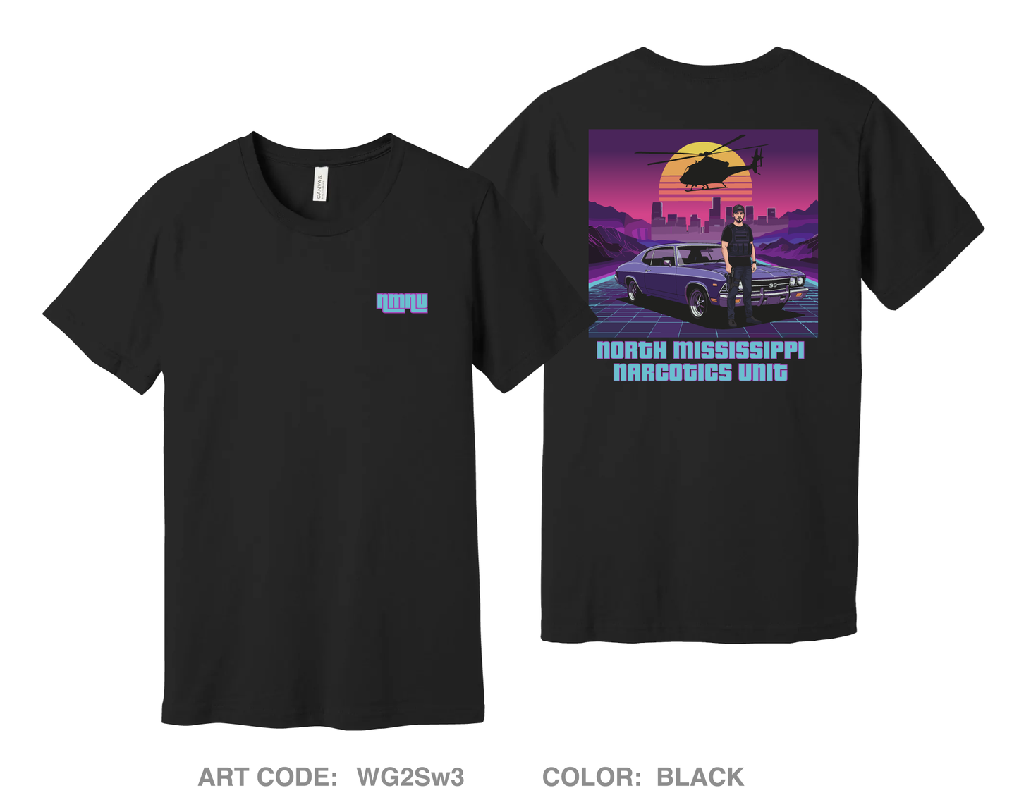 North Mississippi Narcotics Unit Comfort Unisex Cotton SS Tee - WG2Sw3