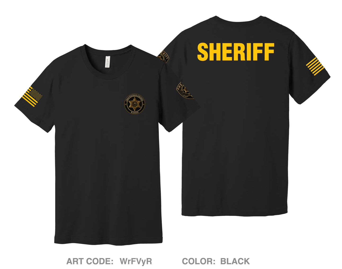 Chautauqau County Sheriffs Office/ Sedan PD Comfort Unisex Cotton SS Tee - WrFVyR