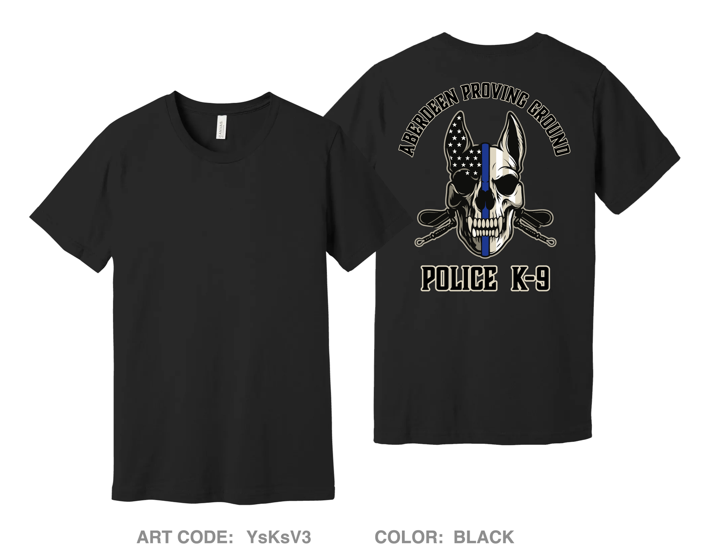 Aberdeen Proving Ground Police Department Comfort Unisex Cotton SS Tee - YsKsV3