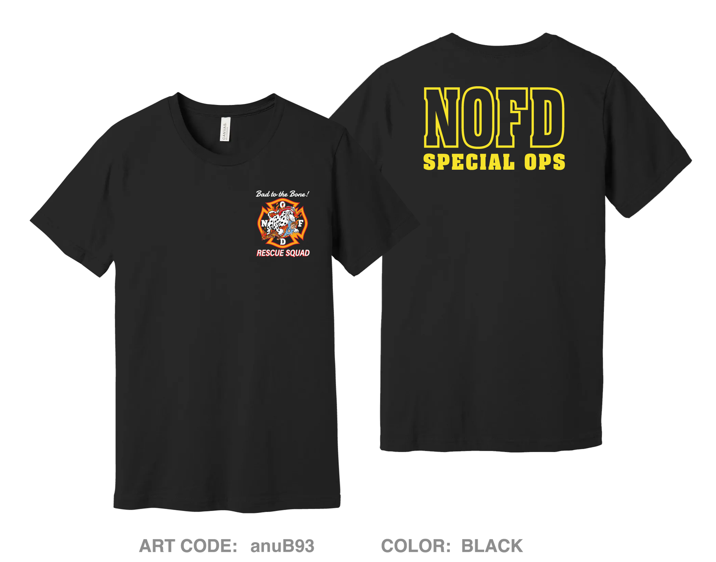 NOFD Rescue 7 Comfort Unisex Cotton SS Tee - anuB93