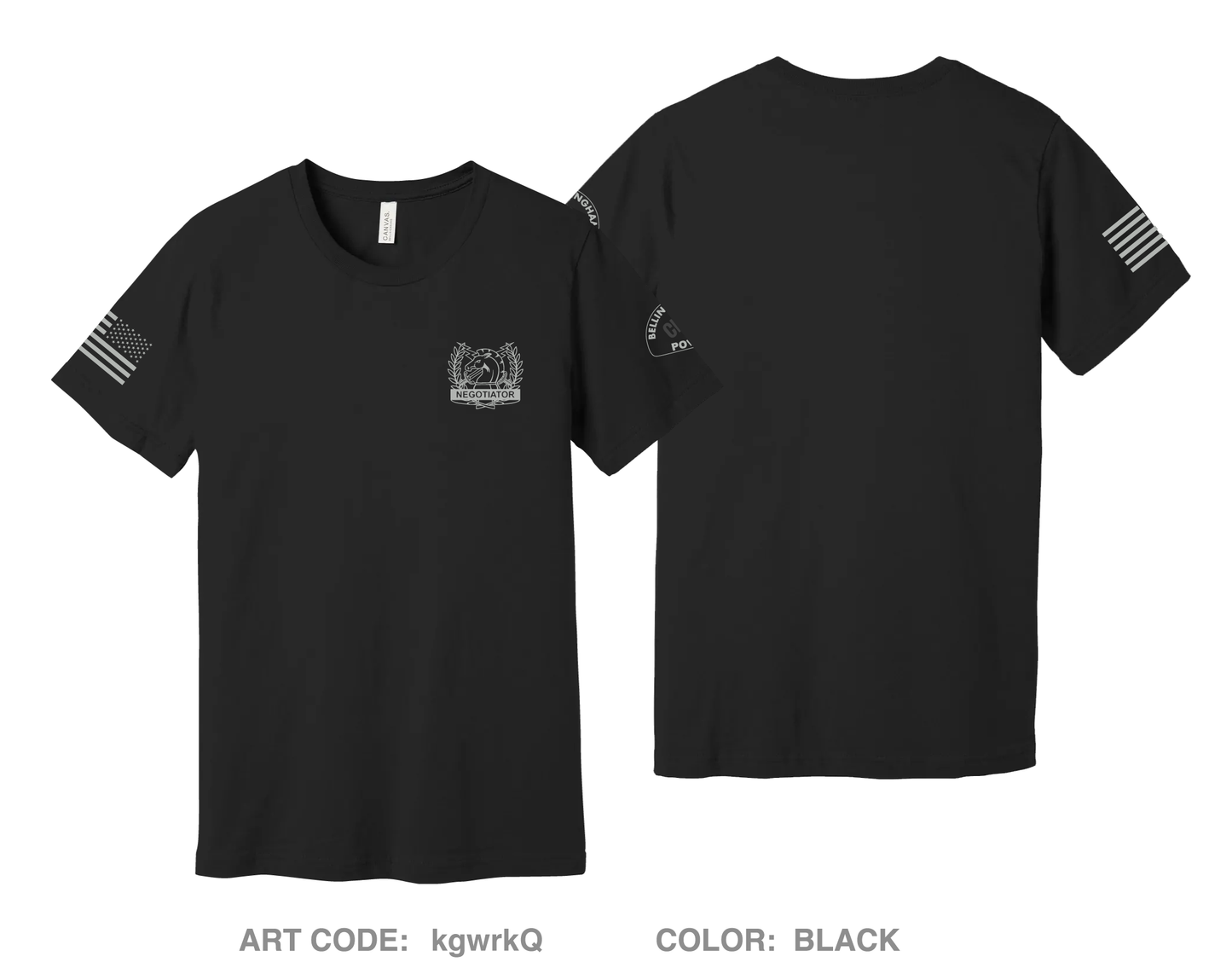 Bellingham Police CNT Comfort Unisex Cotton SS Tee - kgwrkQ