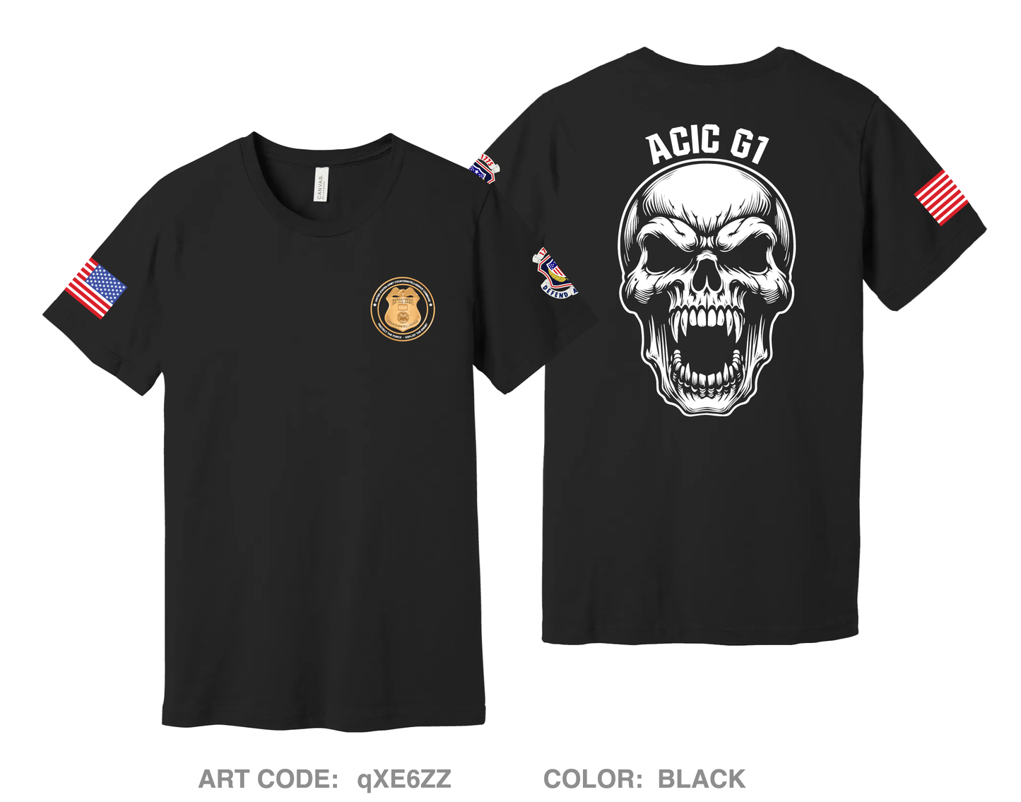 ACIC G1 Comfort Unisex Cotton SS Tee - qXE6ZZ