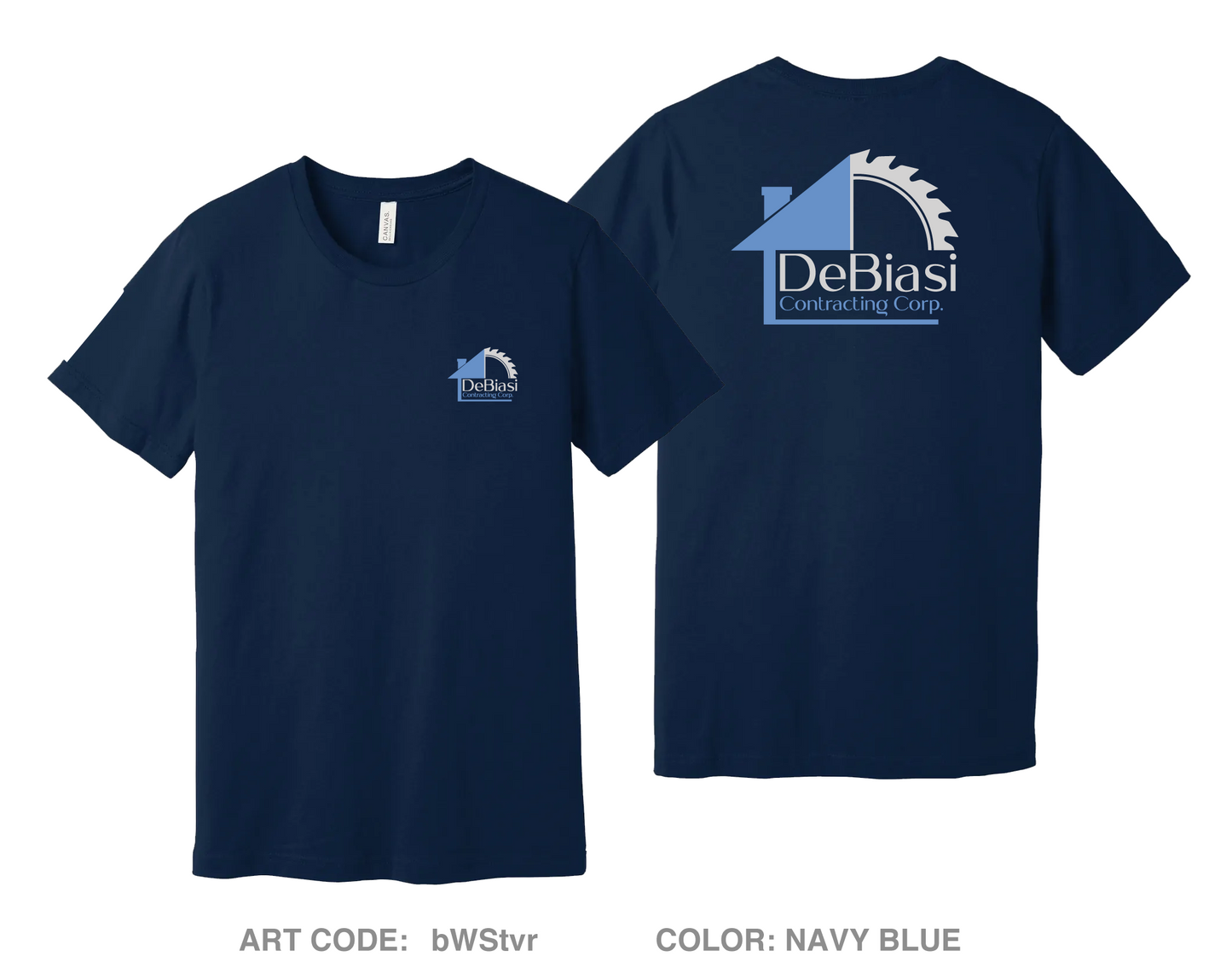 DeBiasi Contracting Corp Comfort Unisex Cotton SS Tee - bWStvr