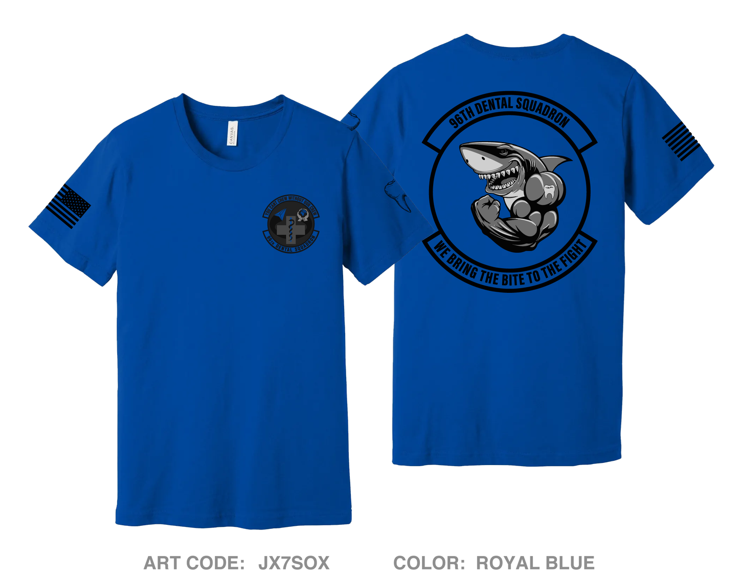 96th Dental Squadron Comfort Unisex Cotton SS Tee - JX7SOX