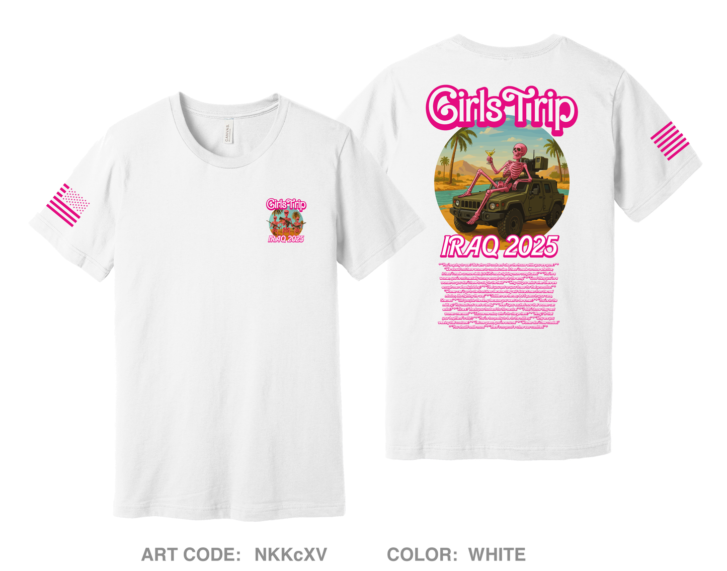 Iraq 2025 Girls Trip Comfort Unisex Cotton SS Tee - NKKcXV