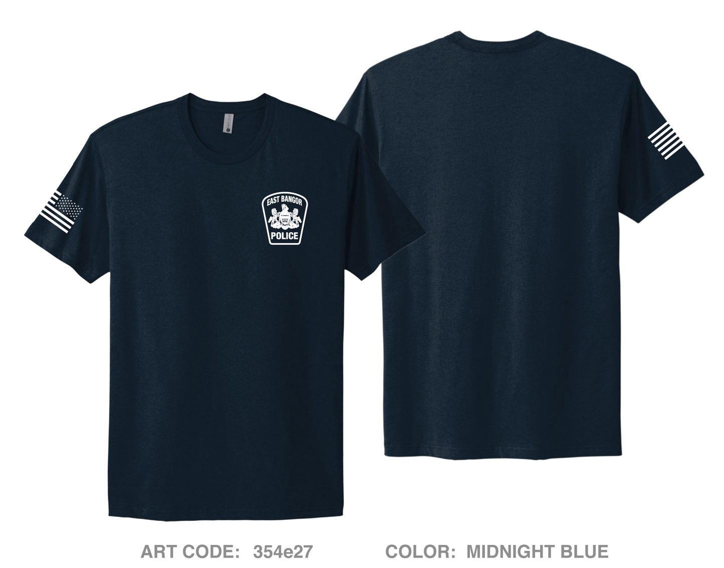 East Bangor PD Comfort Unisex Cotton SS Tee - 354e27