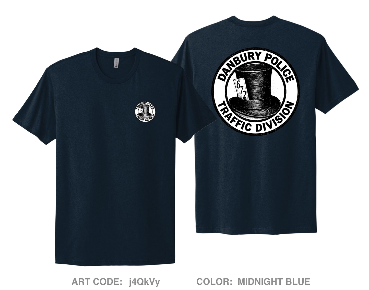 Danbury Police Traffic Unit Comfort Unisex Cotton SS Tee - j4QkVy