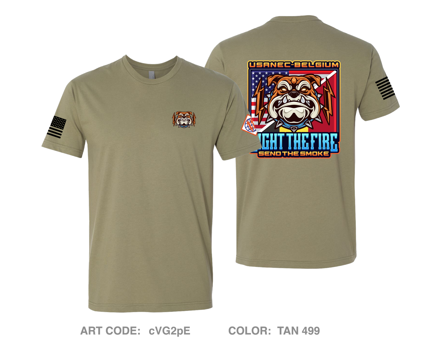 USASA-Belgium Comfort Unisex Cotton SS Tee - cVG2pE
