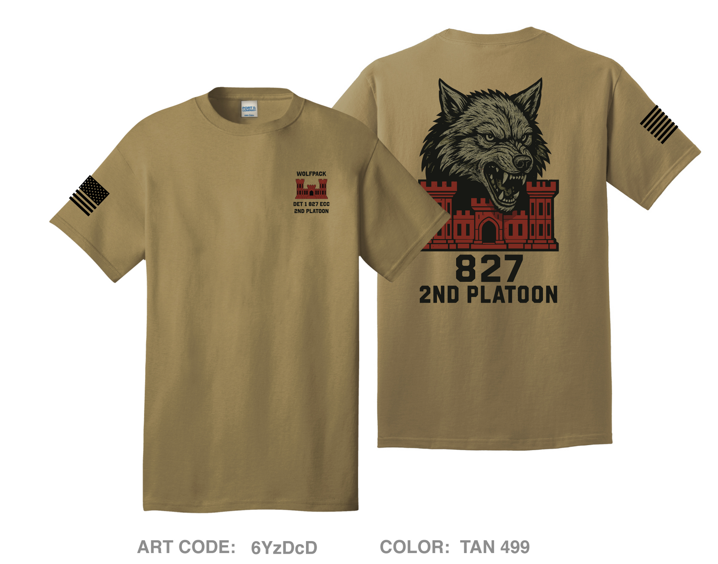 Det 1 827 ECC Comfort Unisex Cotton SS Tee - 6YzDcD