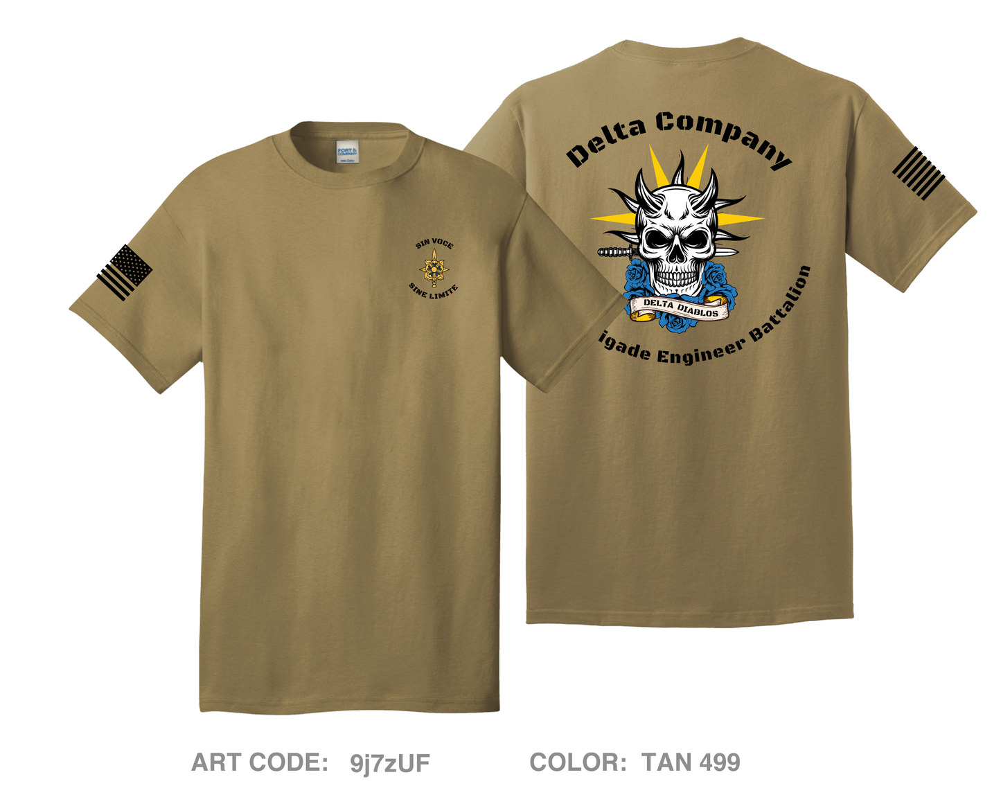 D. Co 104th BEB Comfort Unisex Cotton SS Tee - 9j7zUF