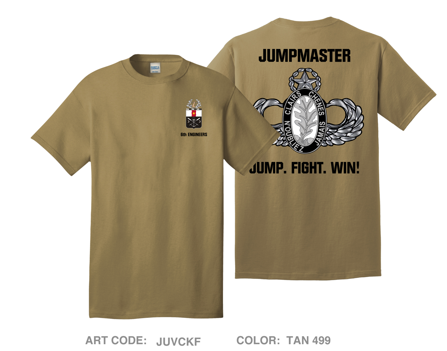 6 Engineer Battalion Fundraising Collection Comfort Unisex Cotton SS Tee - JUVCKF