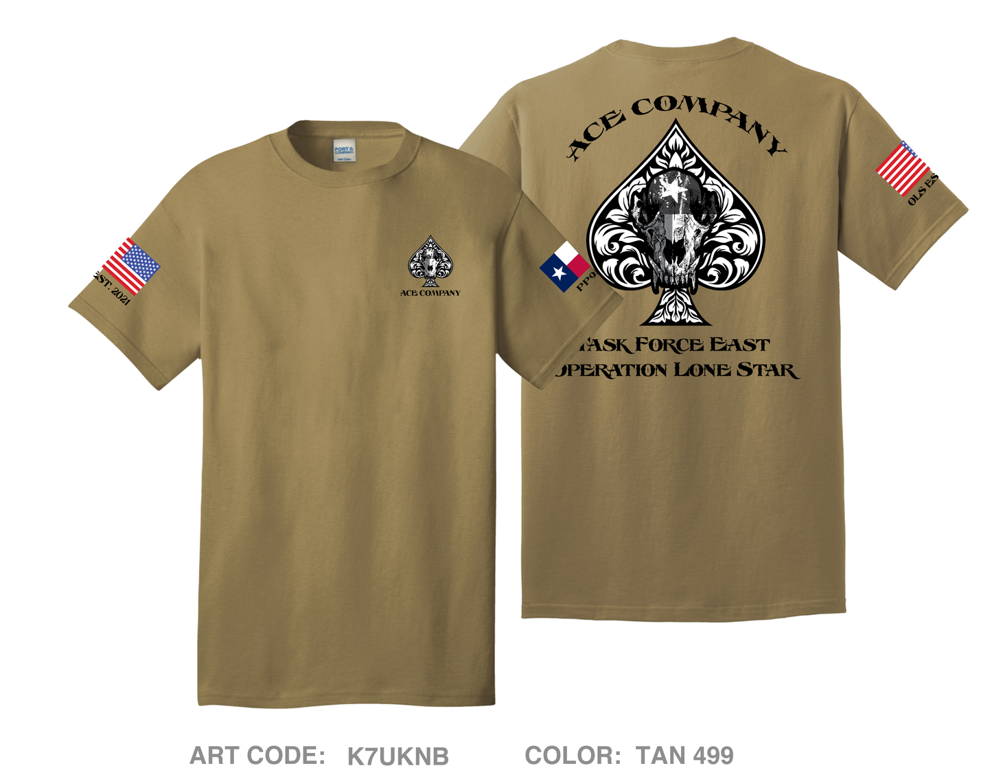 Ace Company Comfort Unisex Cotton SS Tee - K7UKNB