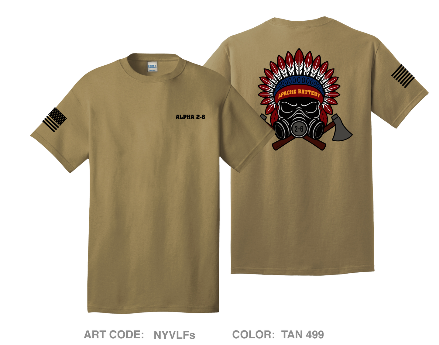 Alpha 2-6 ADA Comfort Unisex Cotton SS Tee - NYVLFs