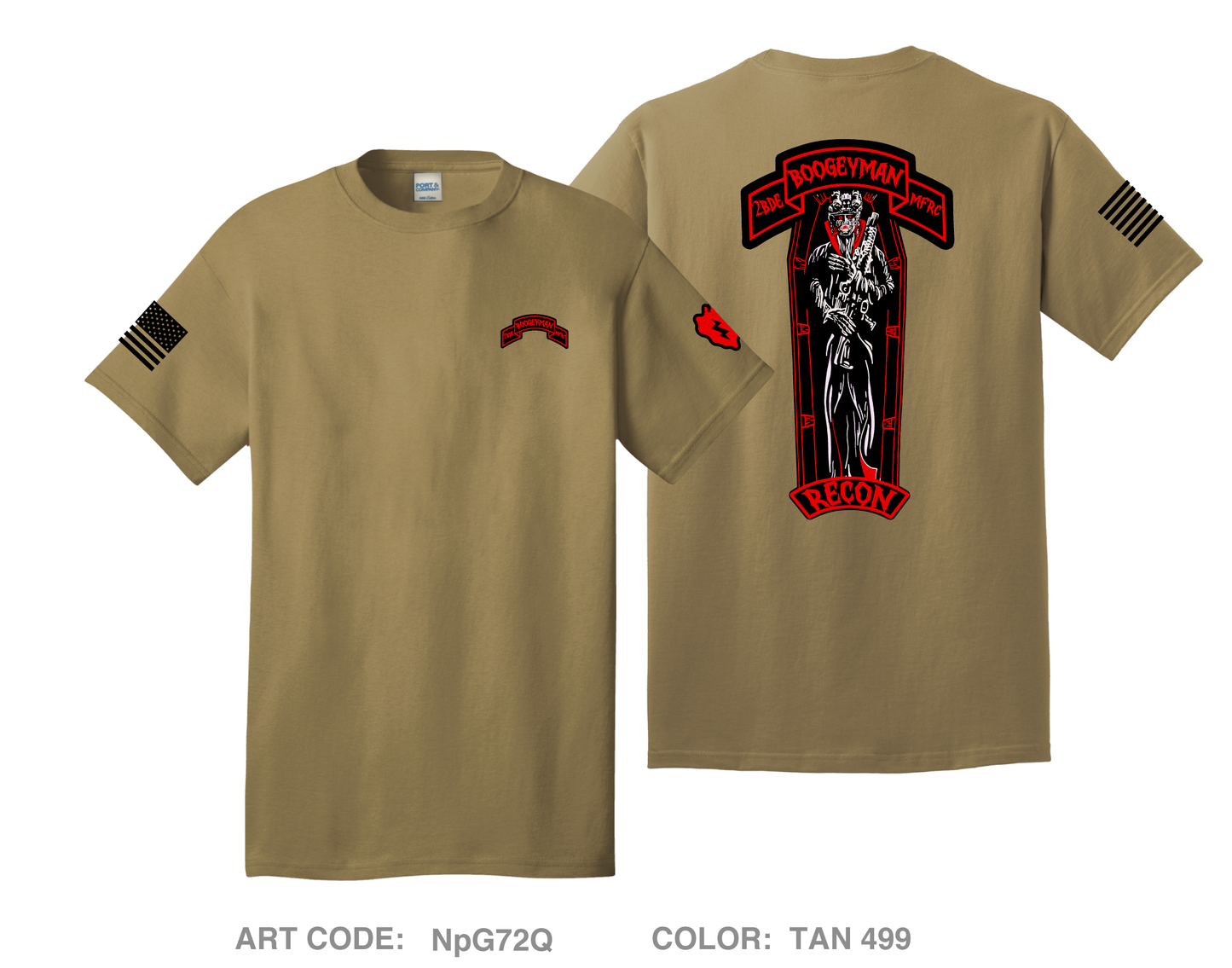 Shadow Platoon Recon MFRC Comfort Unisex Cotton SS Tee - NpG72Q