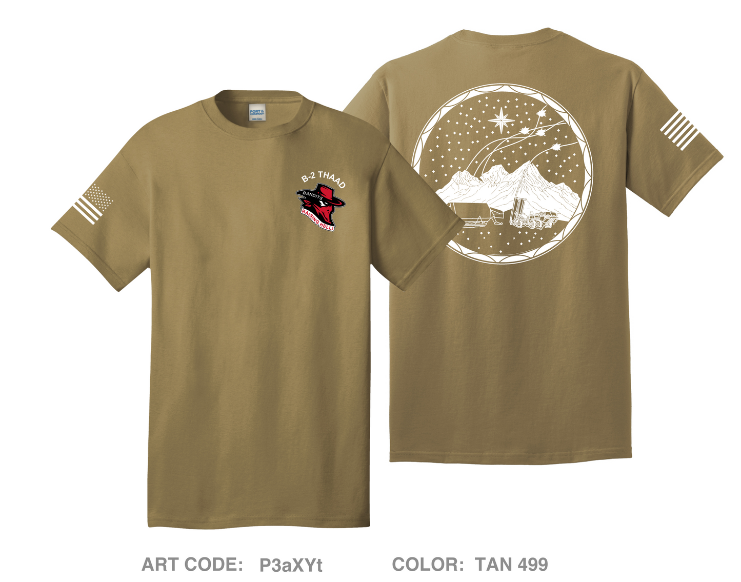 B-2 THAAD Comfort Unisex Cotton SS Tee - P3aXYt