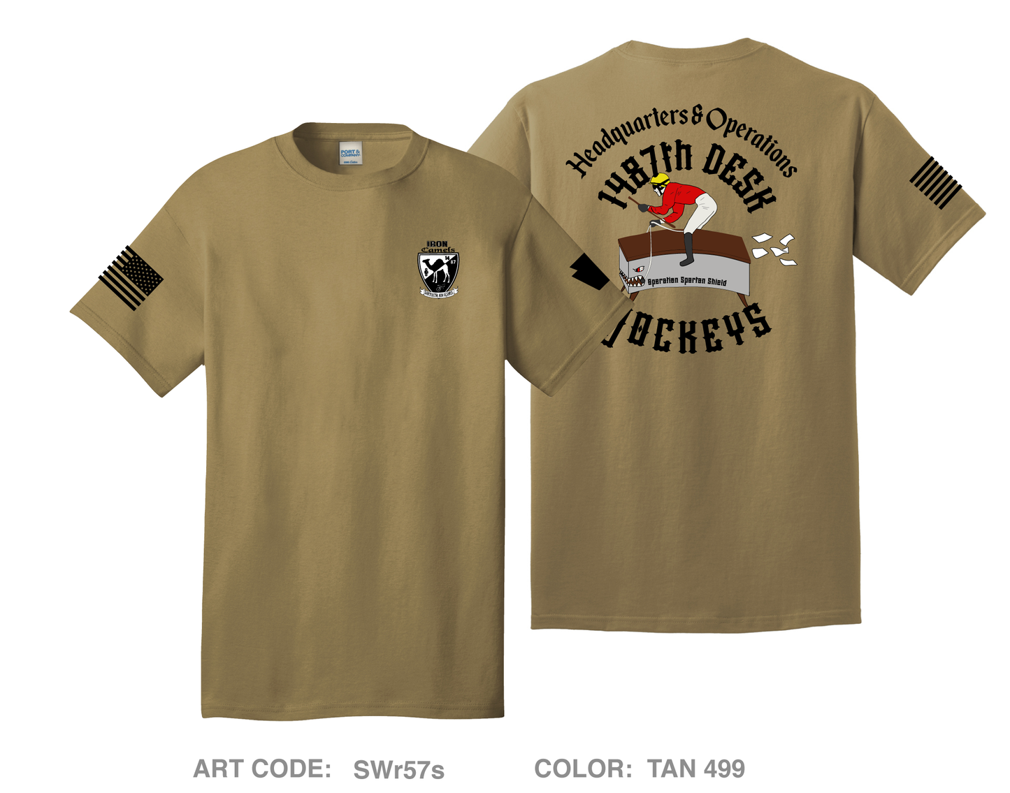 1487th Transportation Company - Headquarters/Operations Comfort Unisex Cotton SS Tee - SWr57s