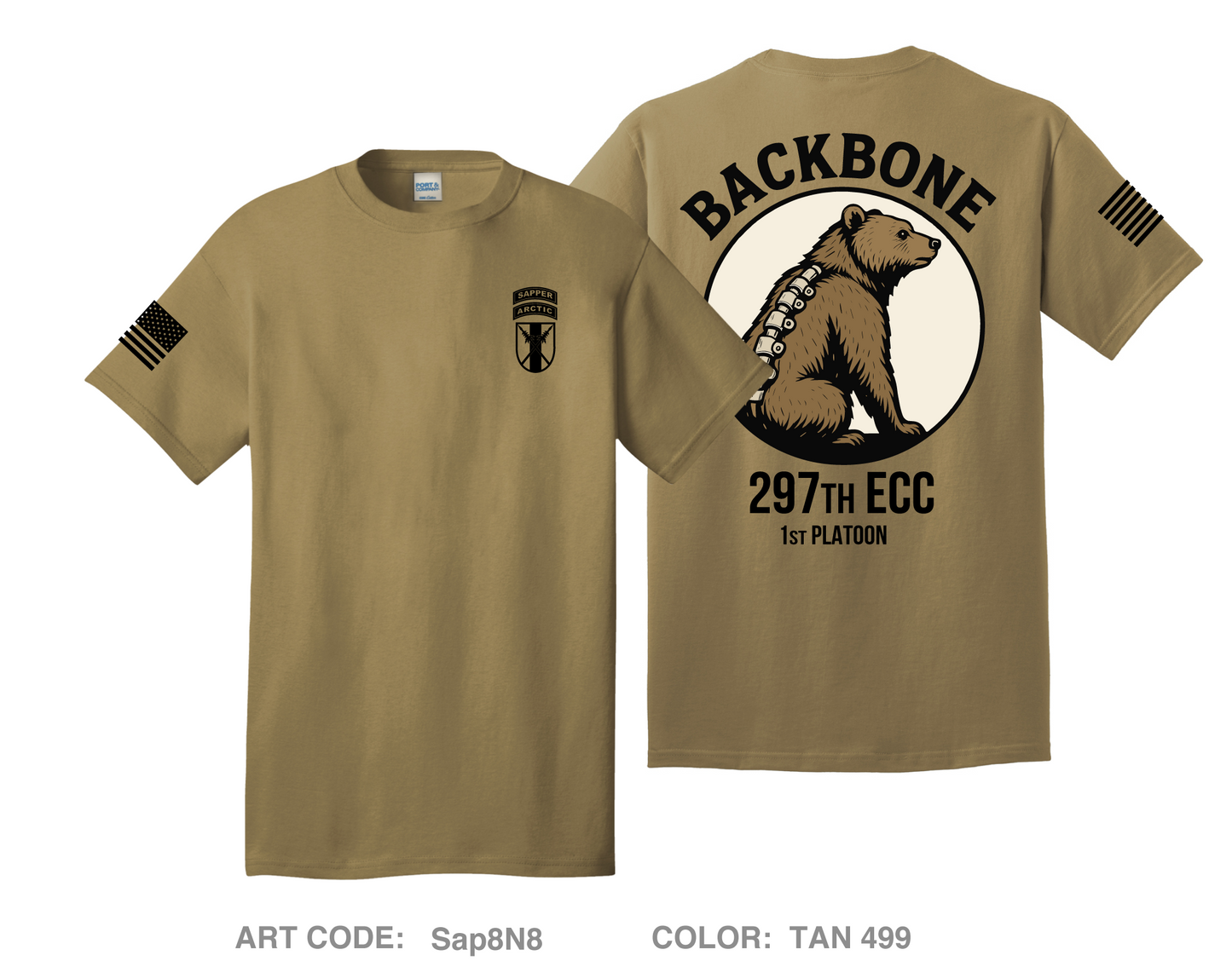 297 1st PLT Comfort Unisex Cotton SS Tee - Sap8N8