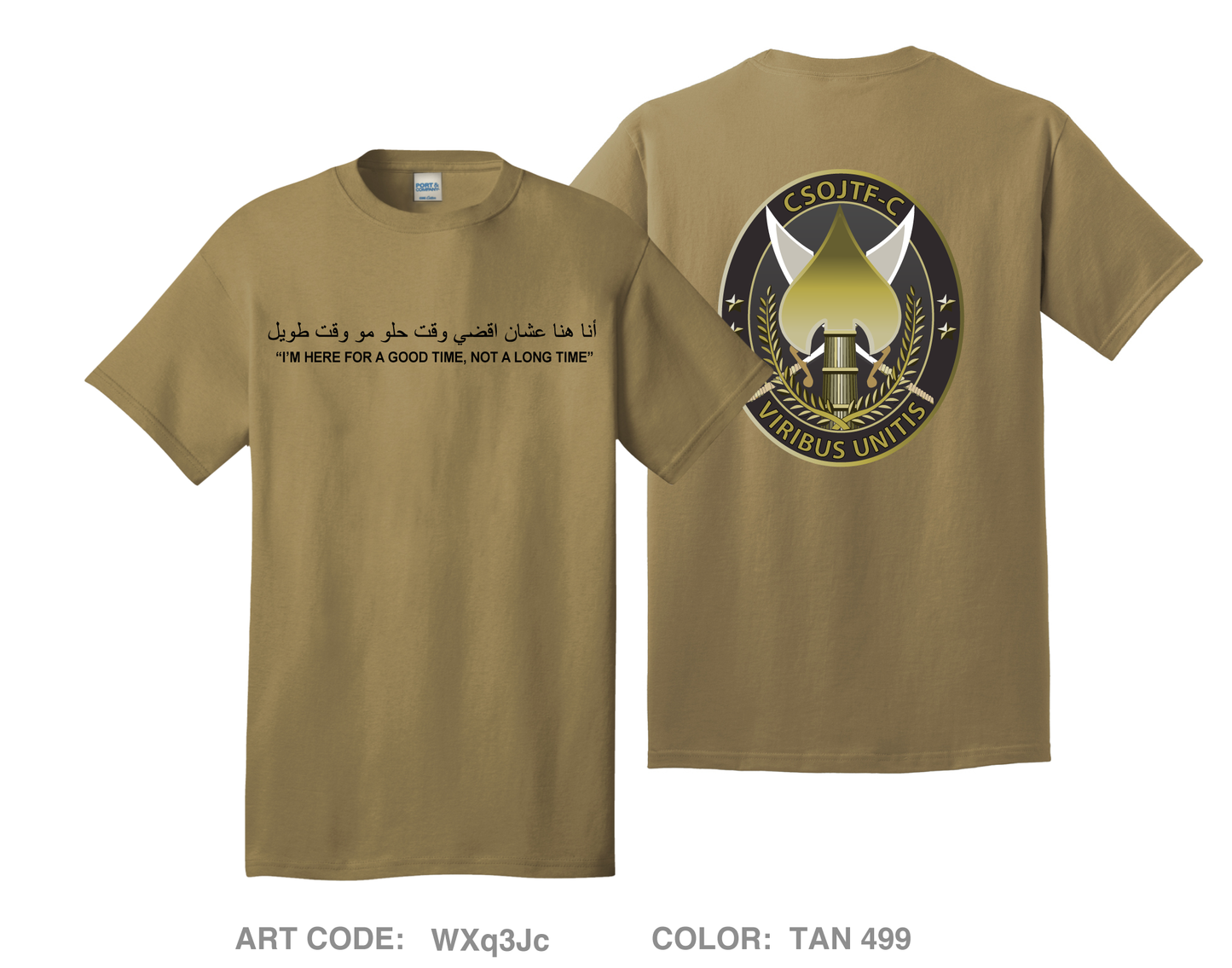 CSOJTF-C Comfort Unisex Cotton SS Tee - WXq3Jc