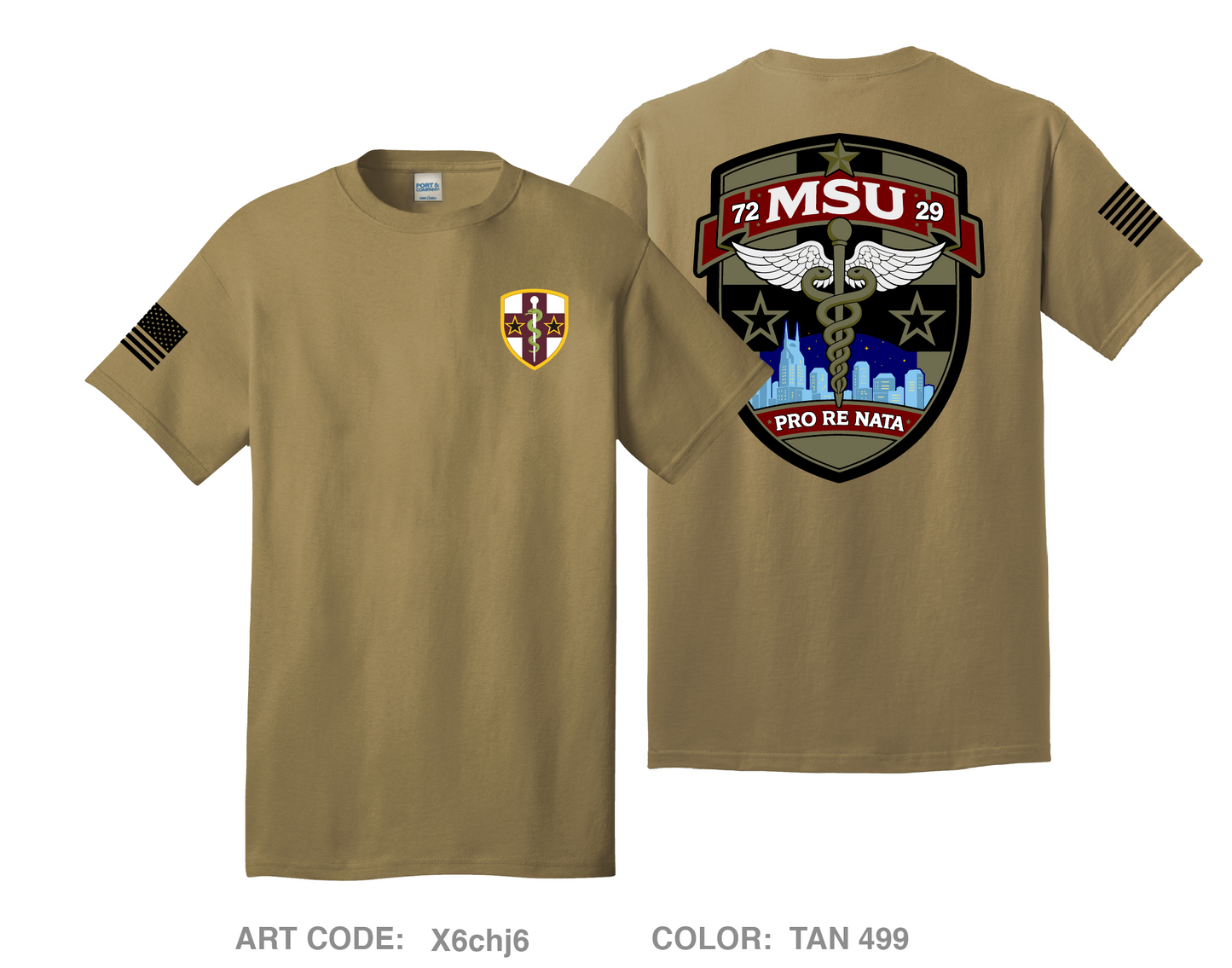 7229 Medical Support Unit Comfort Unisex Cotton SS Tee - X6chj6