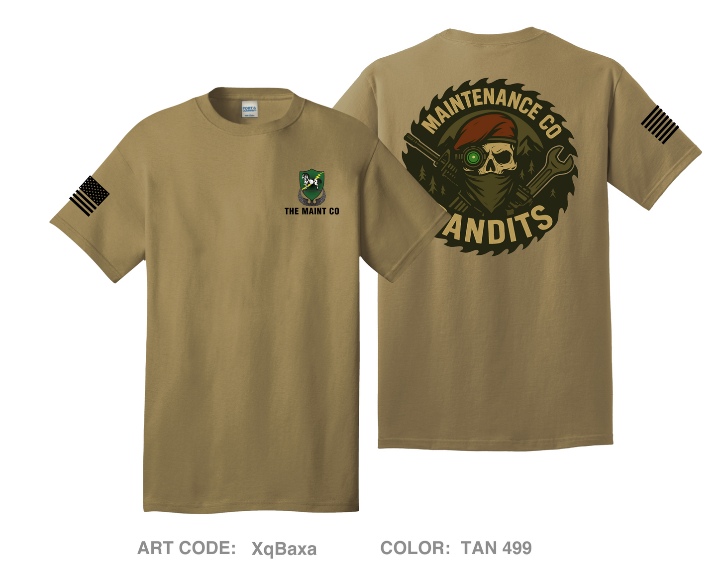 Maint Co. GSB Comfort Unisex Cotton SS Tee - XqBaxa