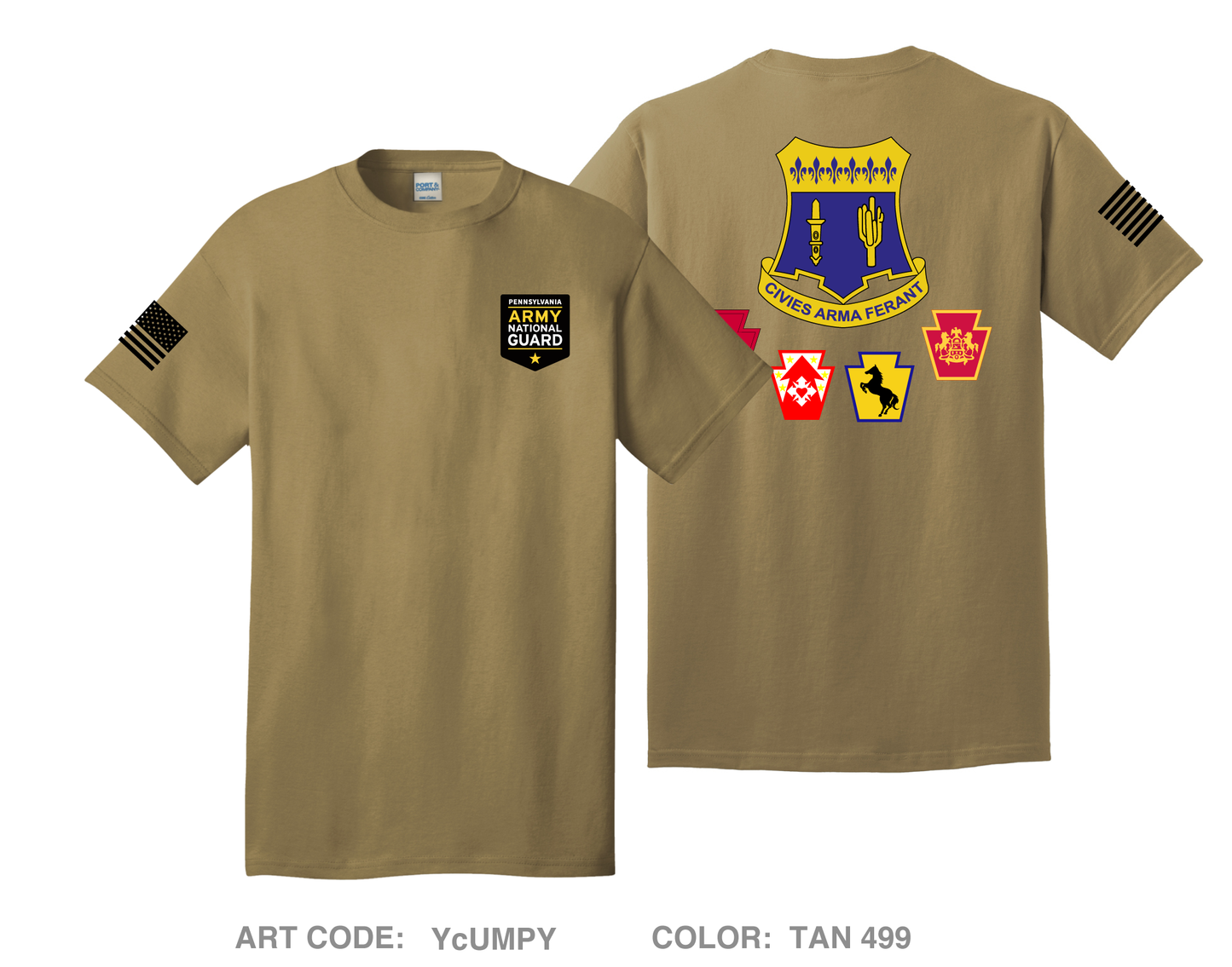 PA Guard Comfort Unisex Cotton SS Tee - YcUMPY