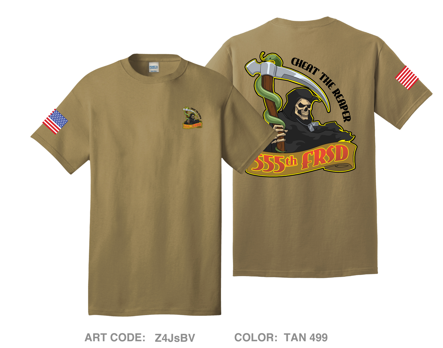 555th FRSD Comfort Unisex Cotton SS Tee - Z4JsBV