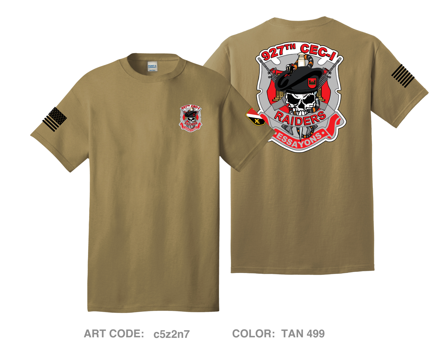 927th CEC-I Comfort Unisex Cotton SS Tee - c5z2n7