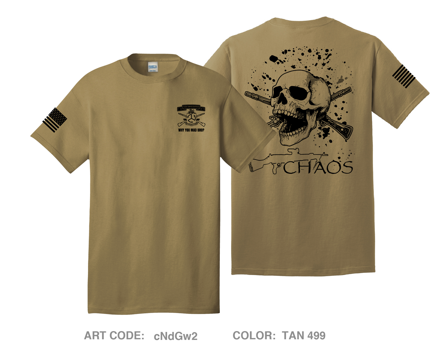 CHAOS Comfort Unisex Cotton SS Tee - cNdGw2