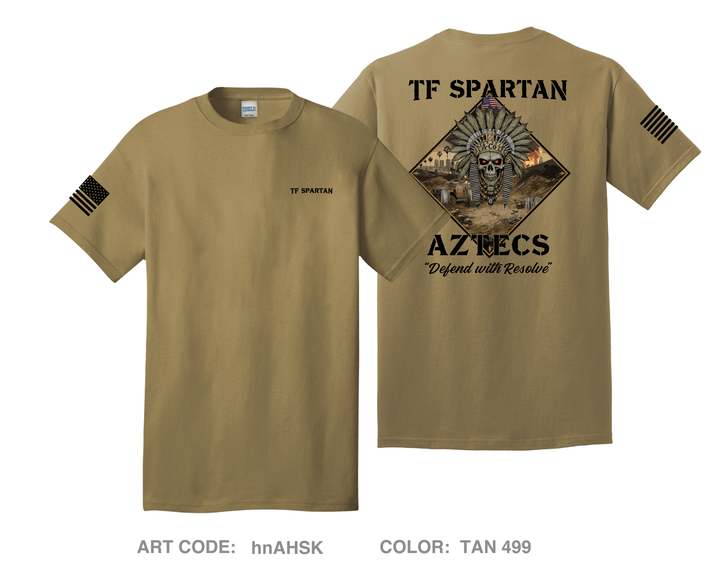 TF Spartan A Co. Comfort Unisex Cotton SS Tee - hnAHSK