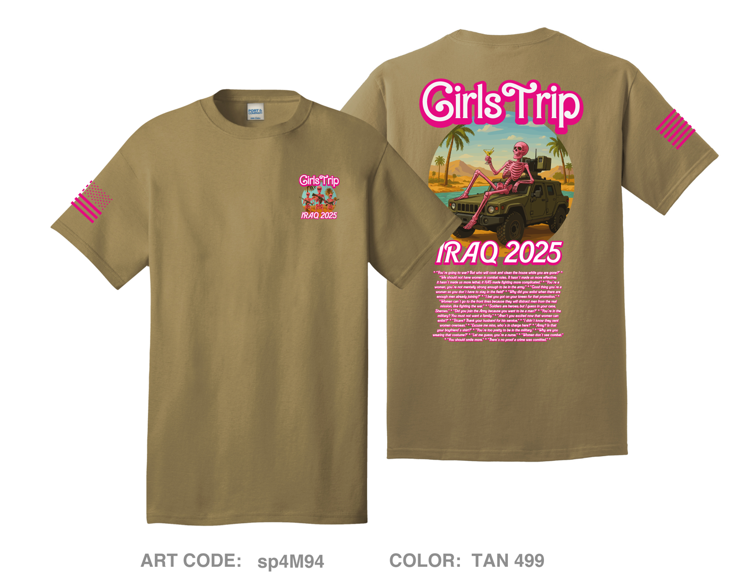 Iraq 2025 Girls Trip Comfort Unisex Cotton SS Tee - sp4M94