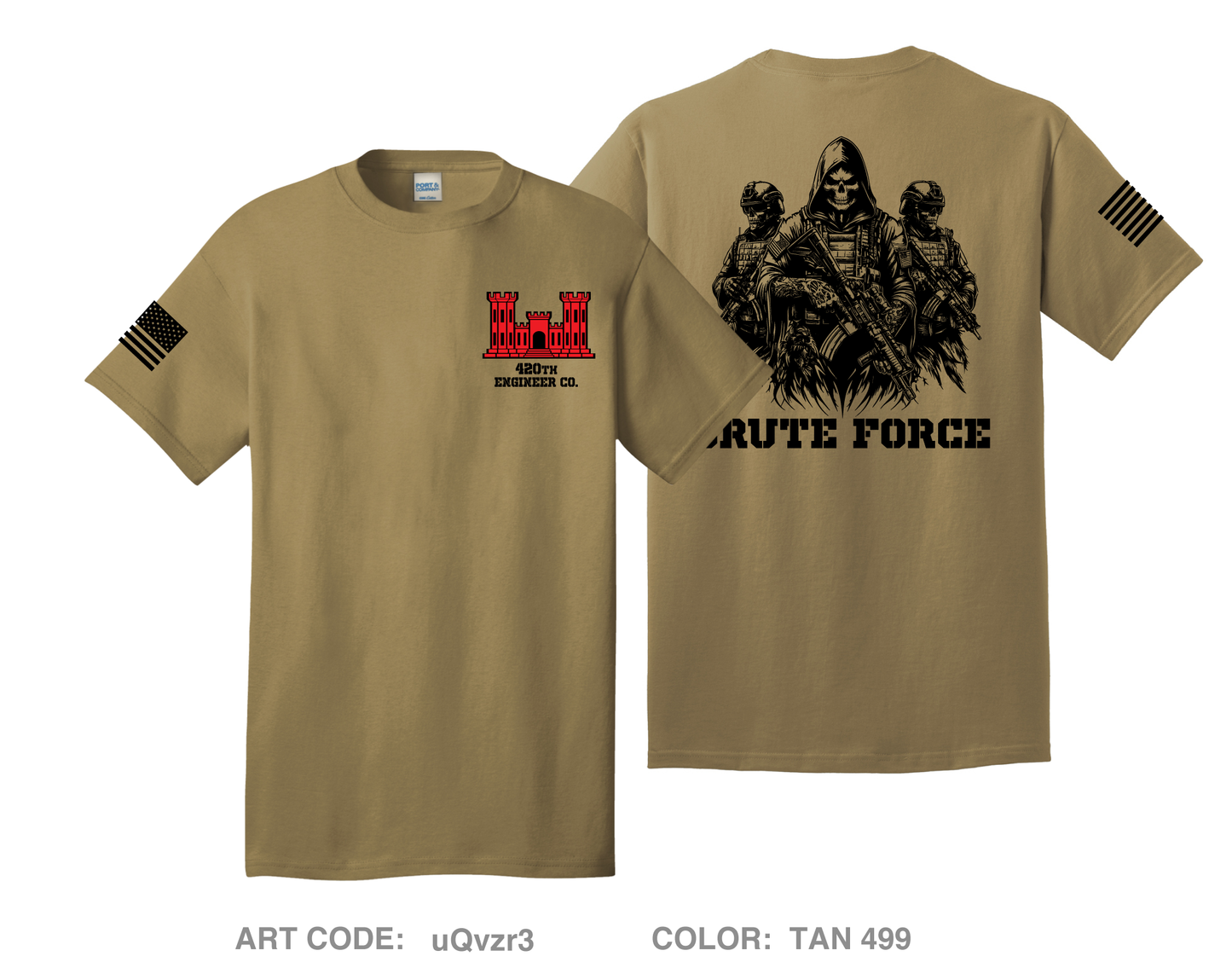 420th Engineer Company Comfort Unisex Cotton SS Tee - uQvzr3