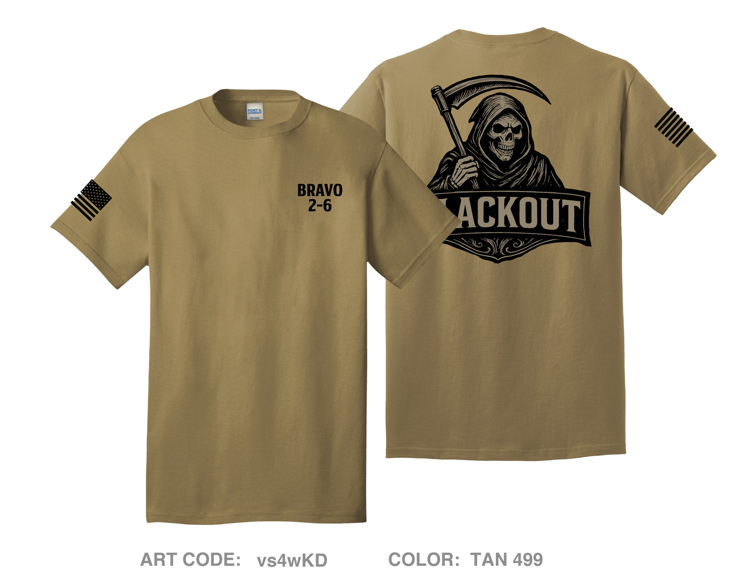 Bravo 2-6 ADA Comfort Unisex Cotton SS Tee - vs4wKD