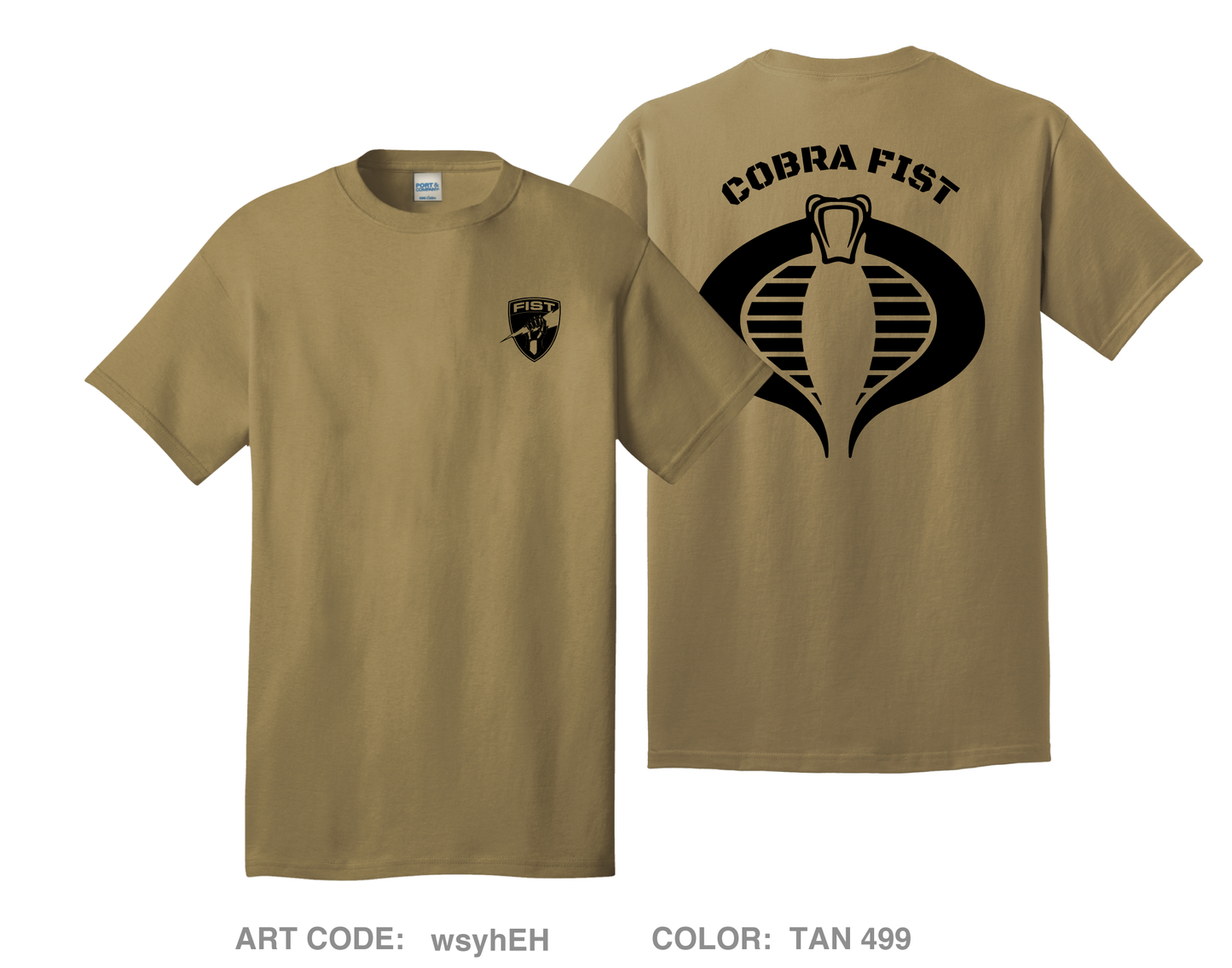 1-502 FIST Comfort Unisex Cotton SS Tee - wsyhEH