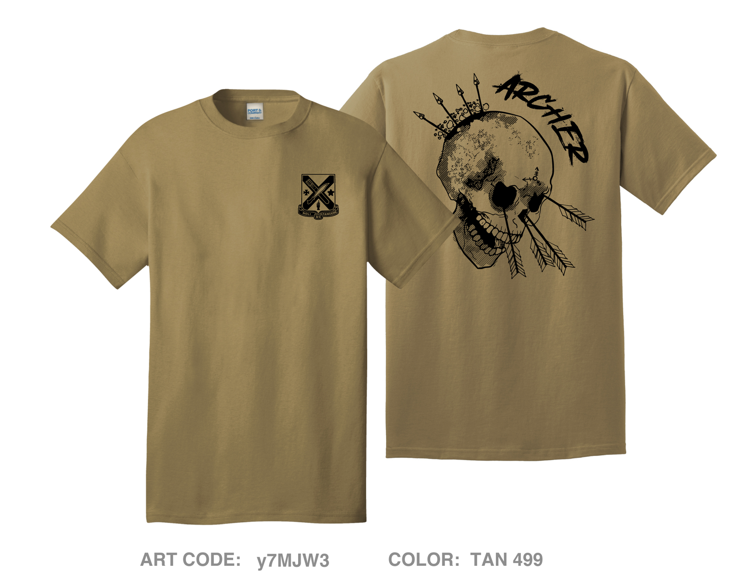 ARCHER Comfort Unisex Cotton SS Tee - y7MJW3