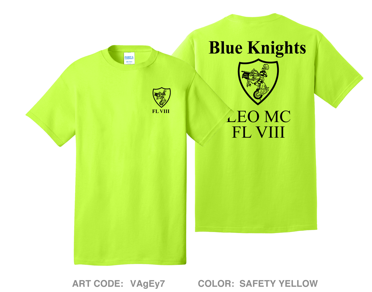 Blue knights Comfort Unisex Cotton SS Tee - VAgEy7