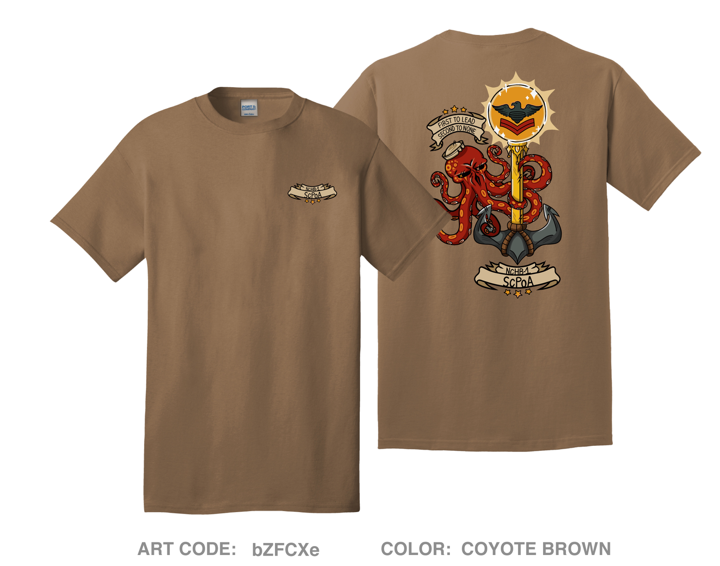 NCHB-1 SCPOA Comfort Unisex Cotton SS Tee - bZFCXe