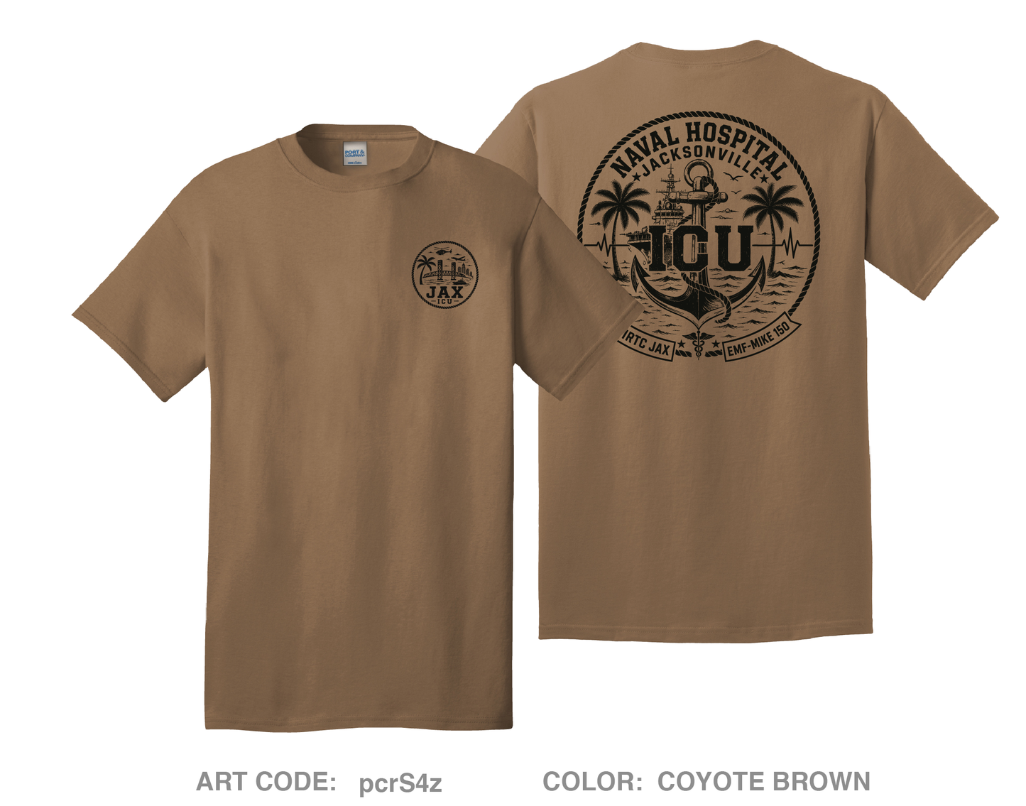 NAS JAX ICU Comfort Unisex Cotton SS Tee - pcrS4z