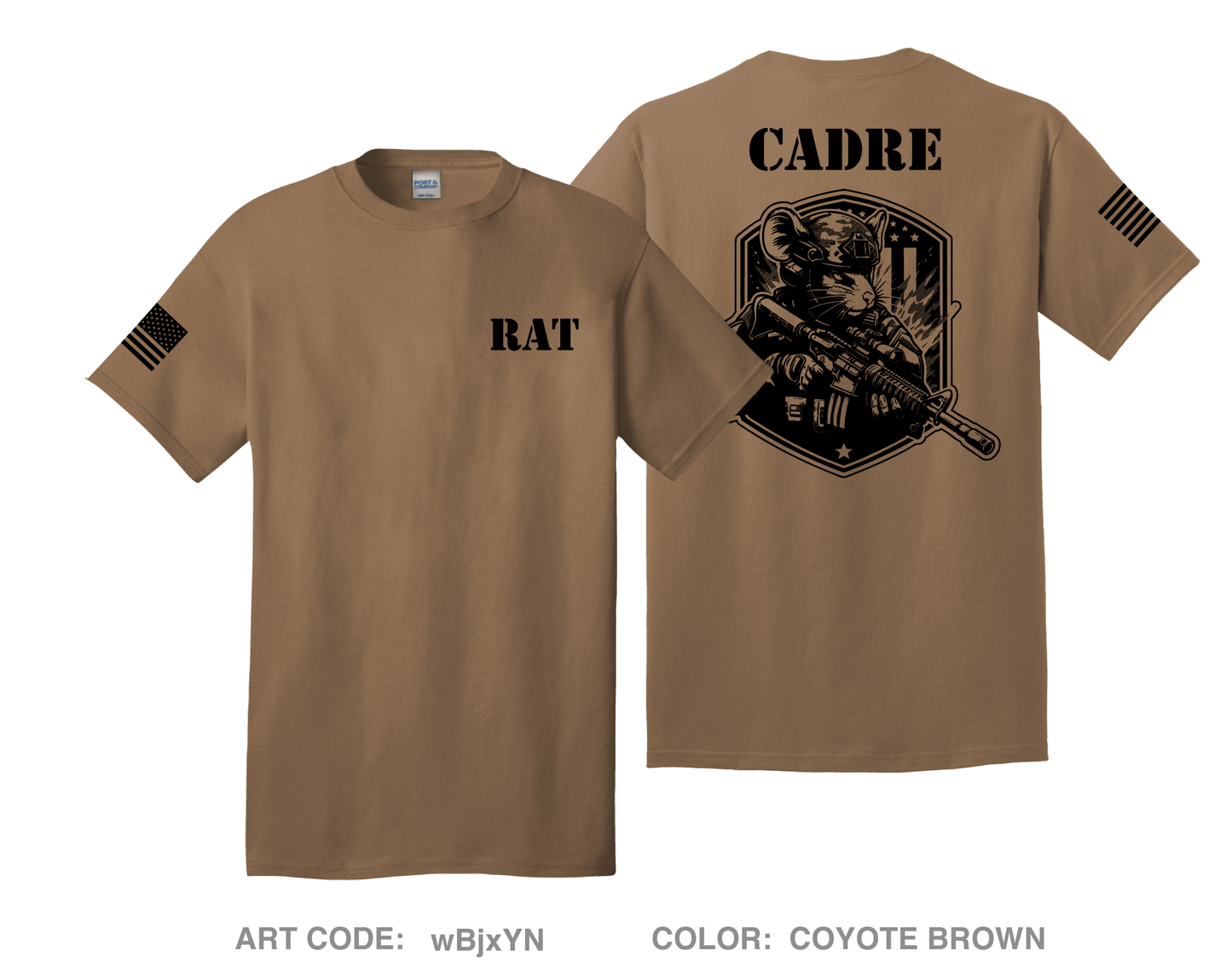 75ABW/RAT Comfort Unisex Cotton SS Tee - wBjxYN