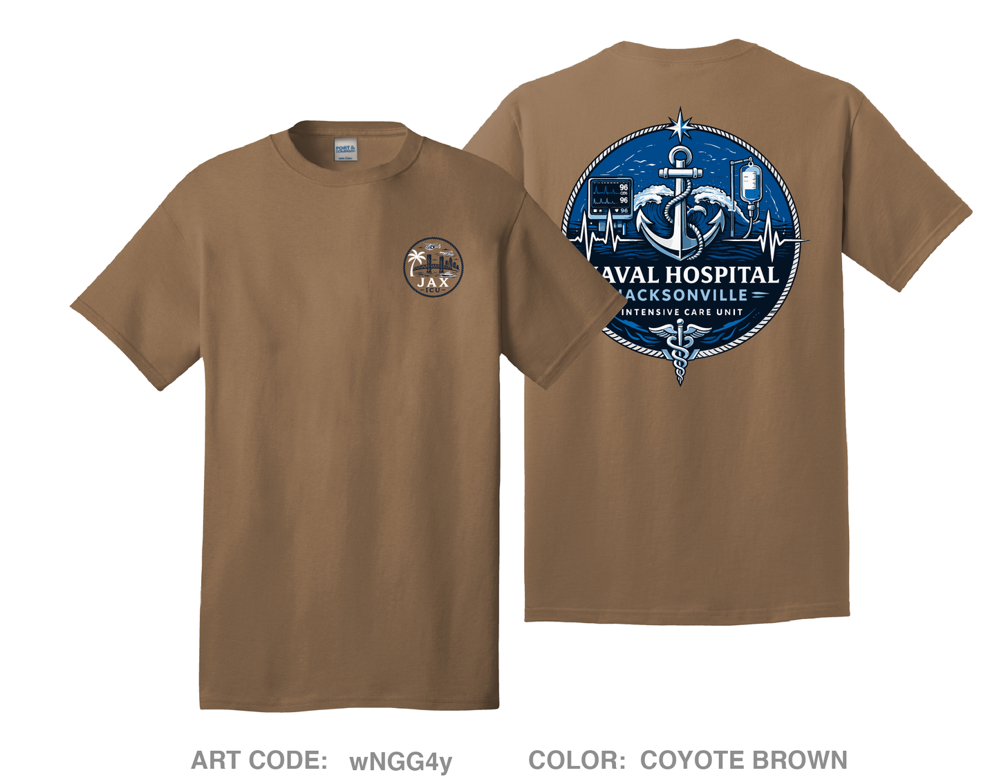 NAS JAX ICU Comfort Unisex Cotton SS Tee - wNGG4y