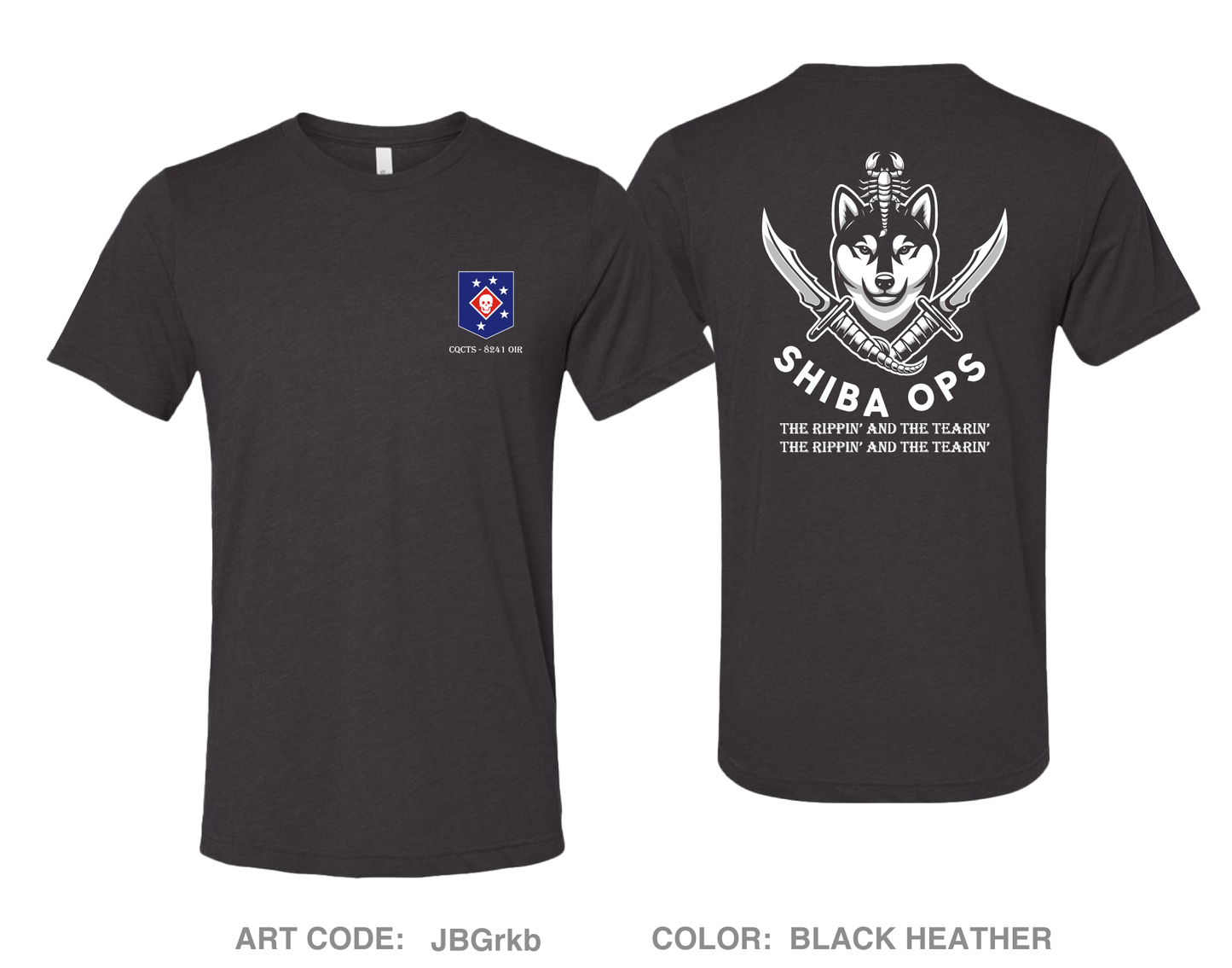 Shiba Ops Comfort Unisex Triblend SS Tee - JBGrkb