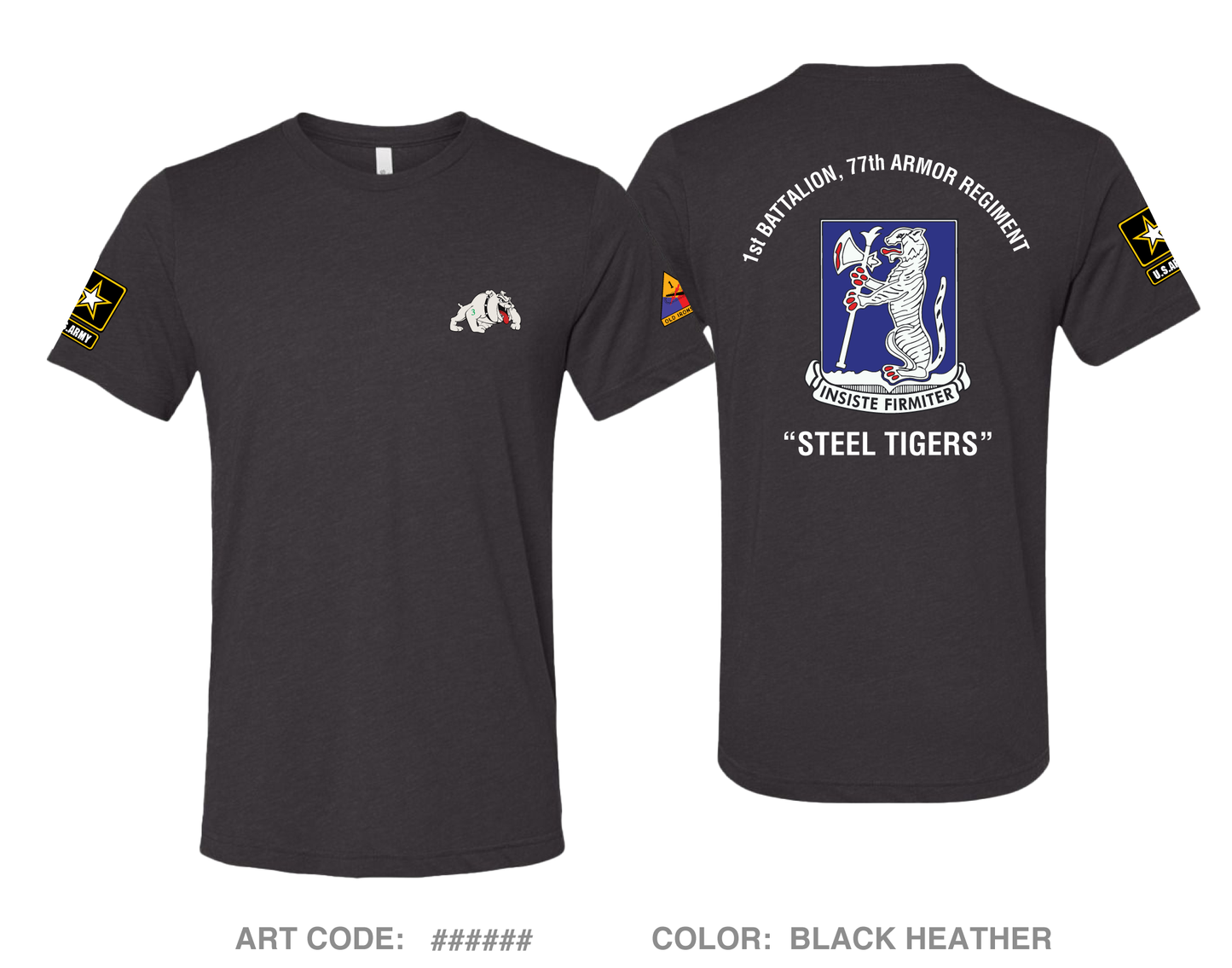 1-77 Steel Tigers Comfort Unisex Triblend SS Tee - cGYNwt