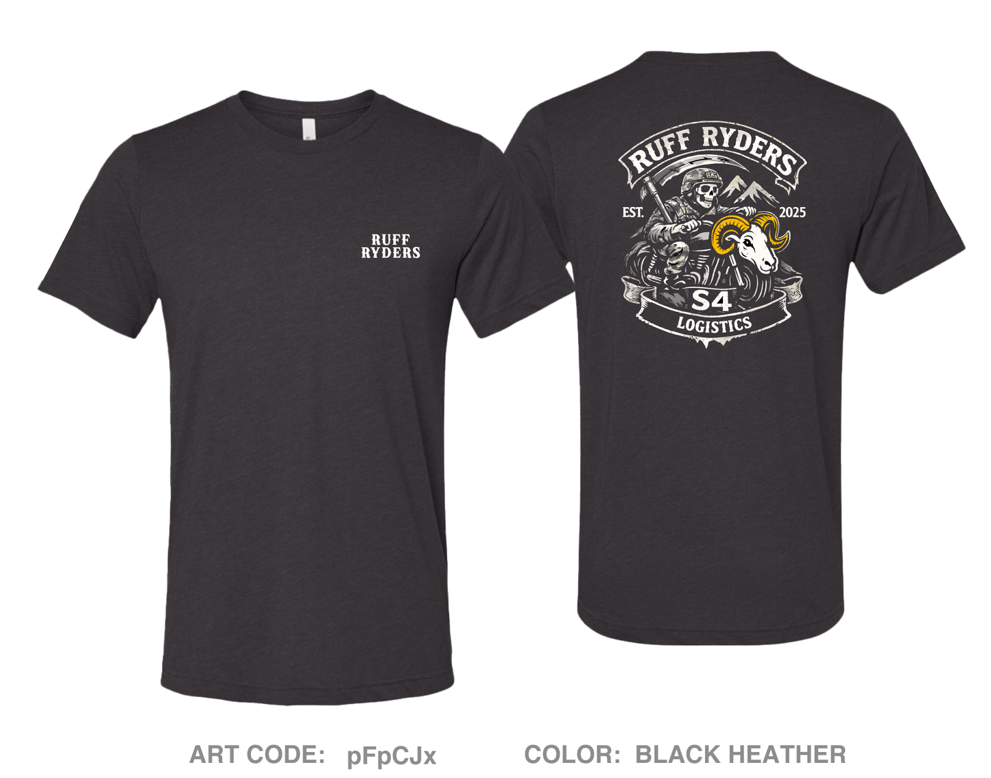 650 RSG S4 Ruff Ryders Comfort Unisex Triblend SS Tee - pFpCJx