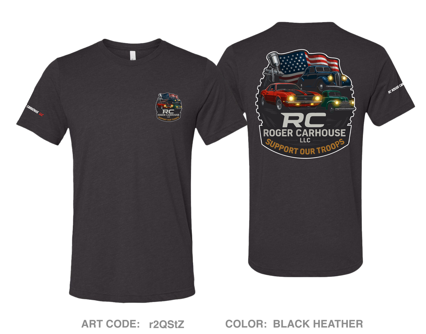 RC Roger CarHouse Comfort Unisex Triblend SS Tee - r2QStZ